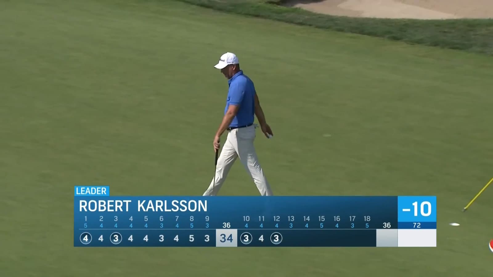 Robert Karlsson makes birdie on No. 12 at Boeing Classic