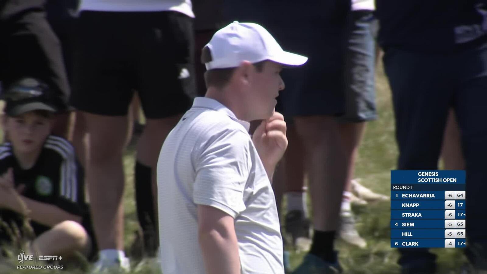 Robert MacIntyre makes birdie on No. 8 at Genesis Scottish Open