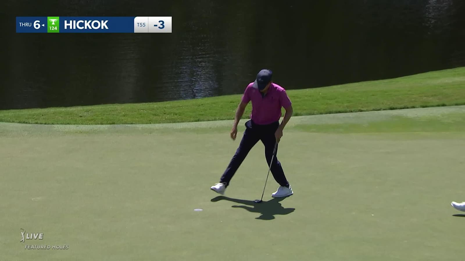 Kramer Hickok makes birdie on No. 15 in Round 4 at Wyndham