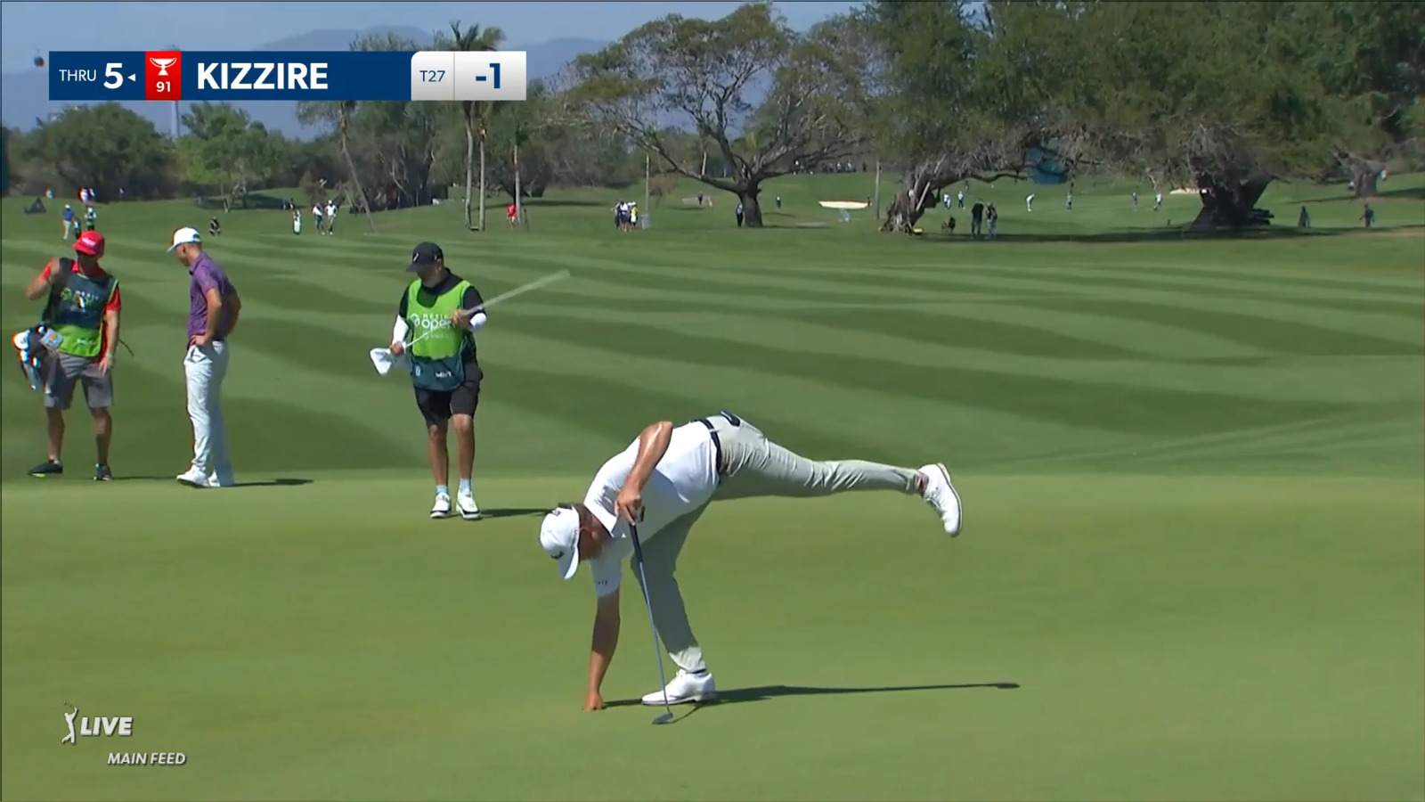 Patton Kizzire makes birdie on No. 14 at Mexico Open