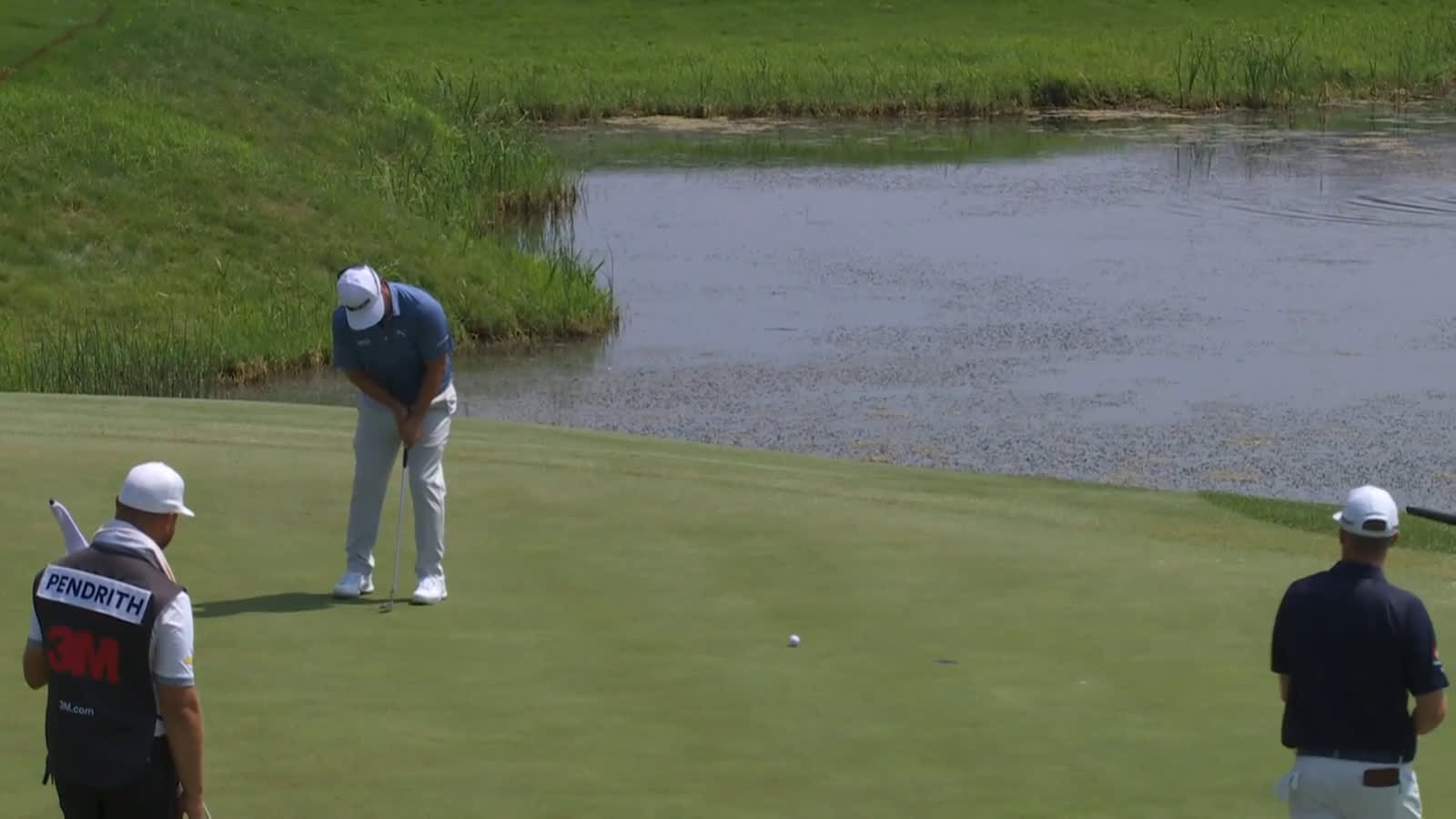 J.J. Spaun makes birdie putt at 3M Open