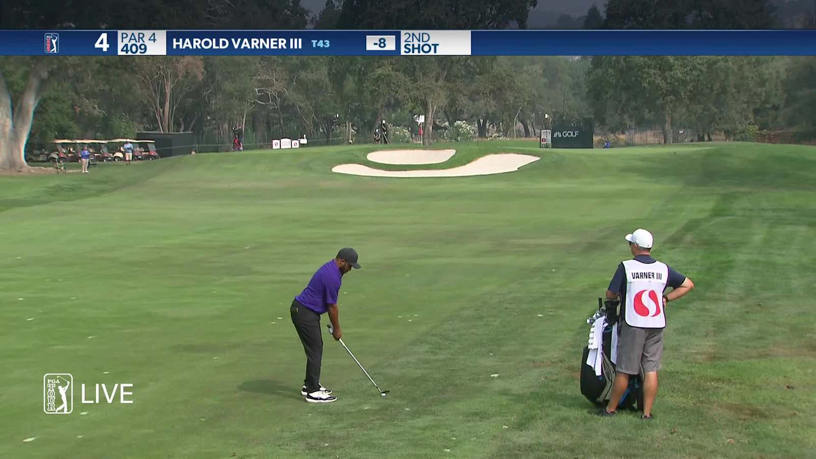 Harold Varner III birdies No. 4 at Safeway Open