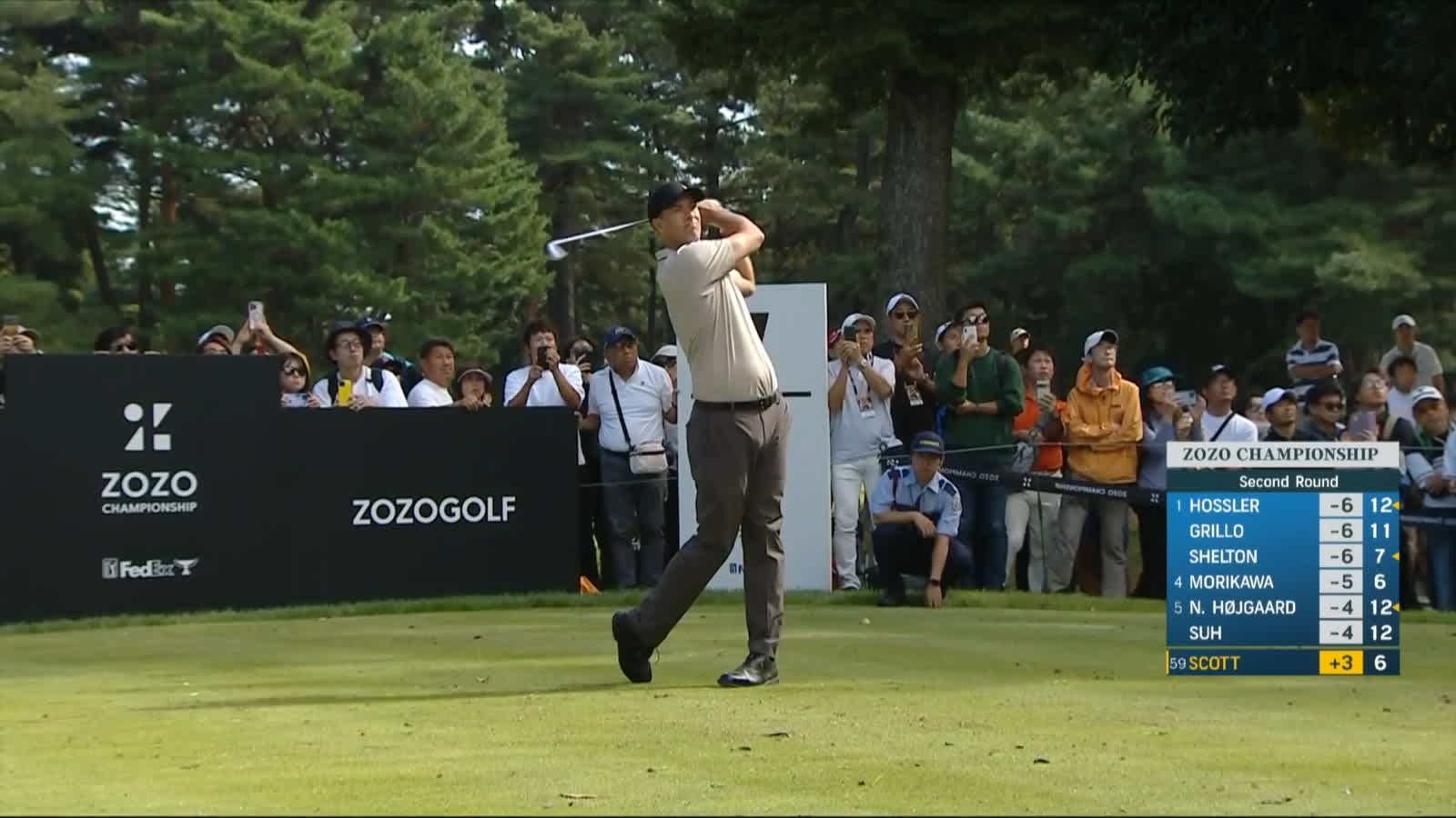 Adam Scott's solid tee shot sets up birdie at ZOZO CHAMPIONSHIP