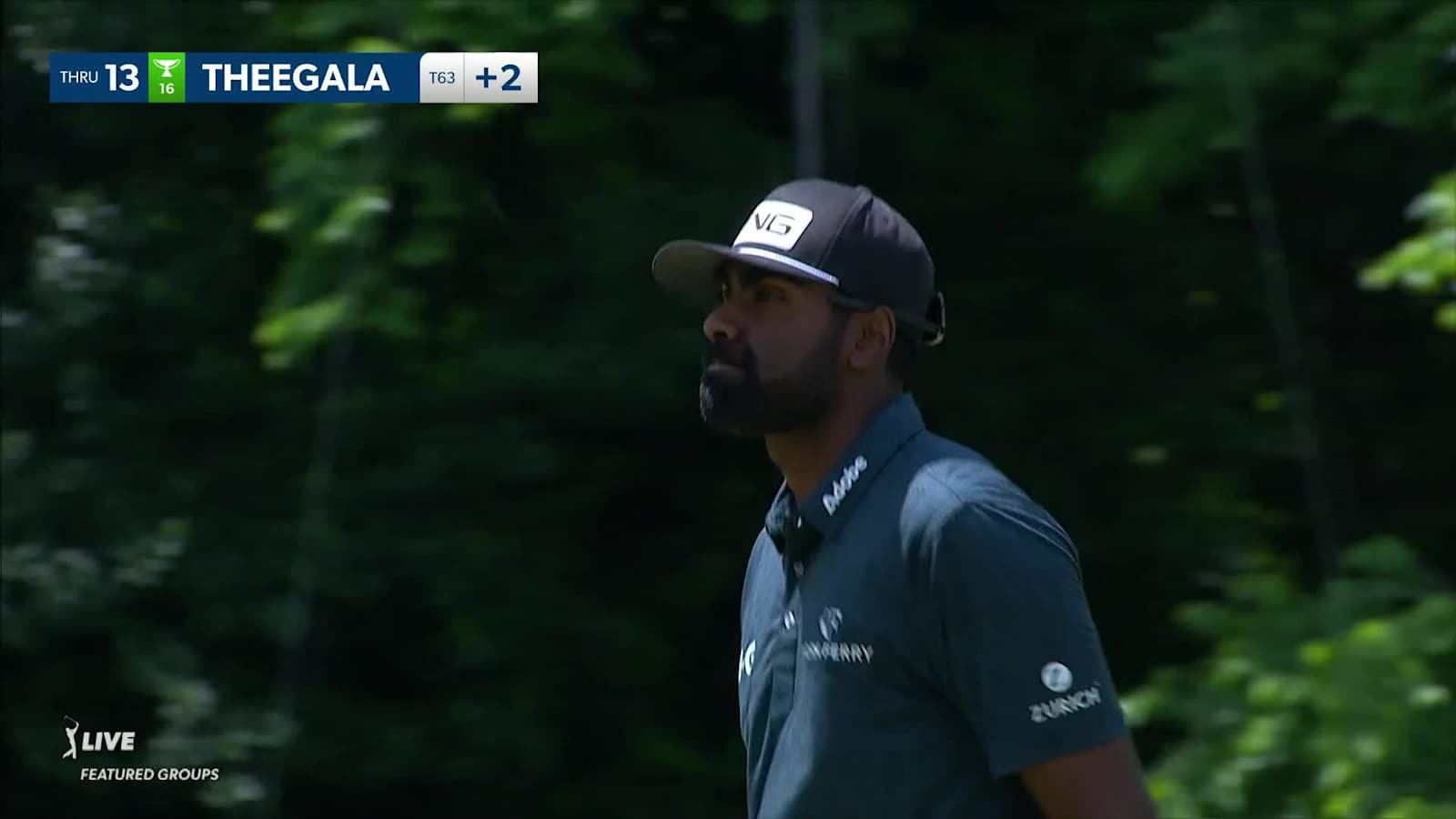 Sahith Theegala throws a dart to set up birdie at Wells Fargo