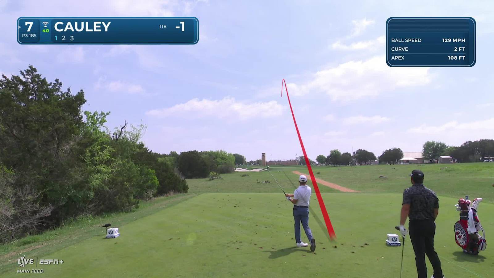 Bud Cauley throws dart off tee to set up birdie at Valero