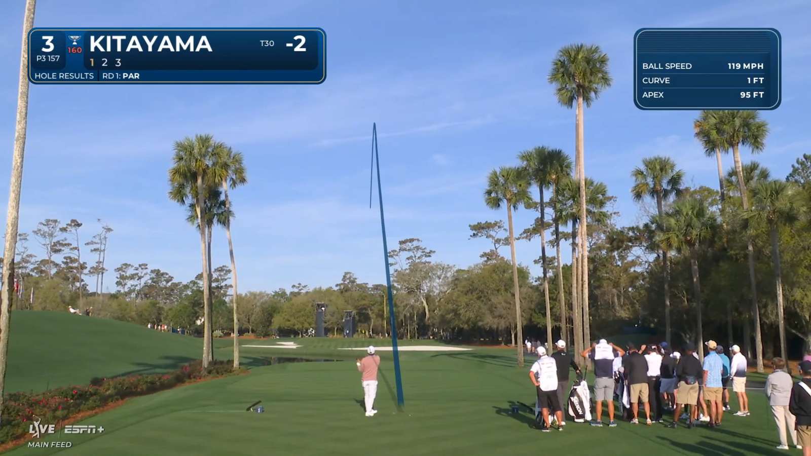 Kurt Kitayama throws dart to set up birdie at THE PLAYERS