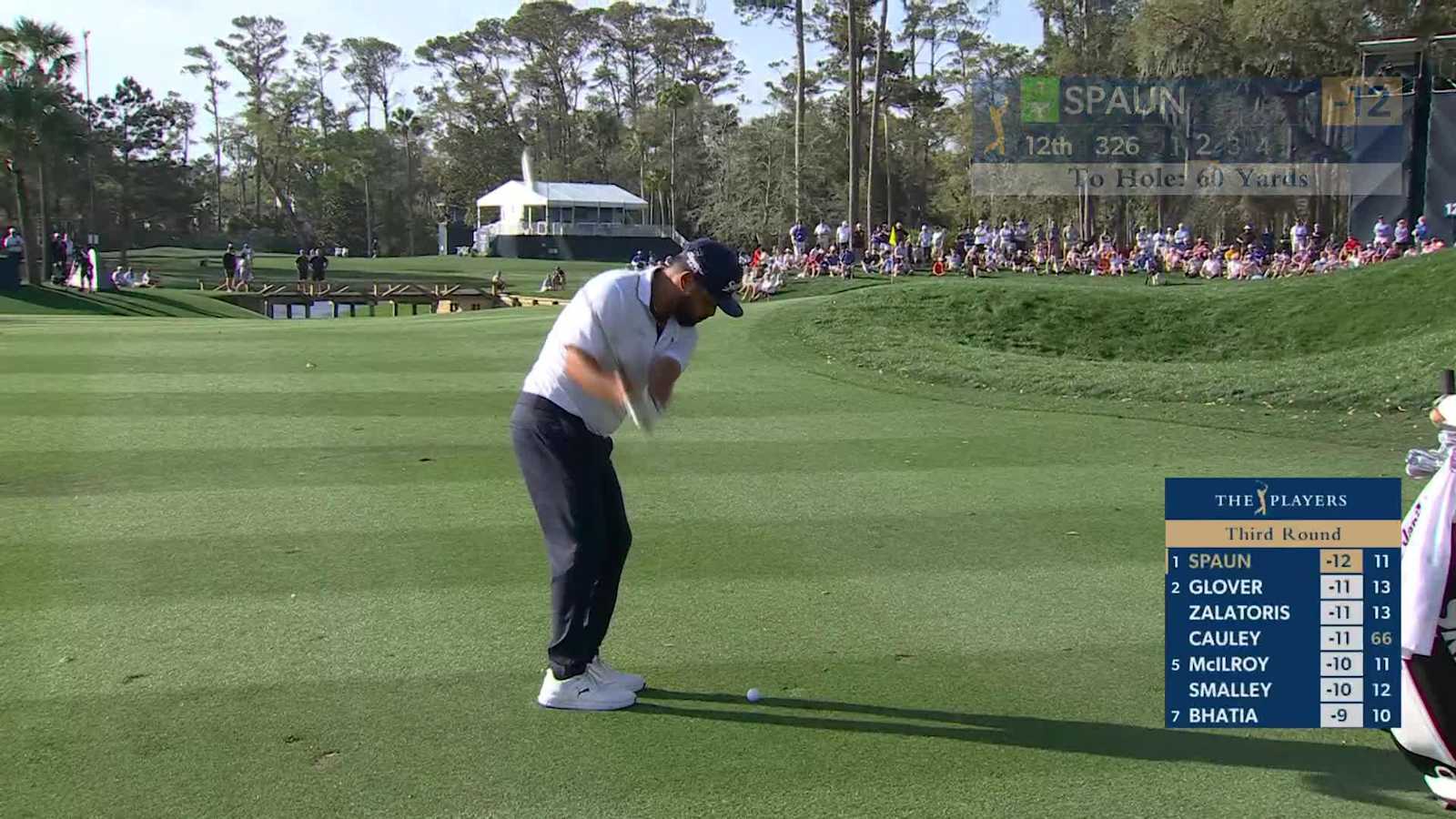 J.J. Spaun's wedge sets up birdie at THE PLAYERS