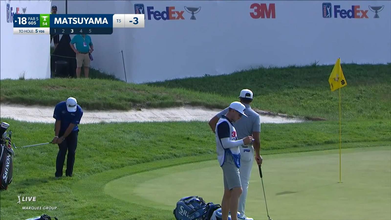 Hideki Matsuyama gets up-and-down from greenside rough at 3M Open