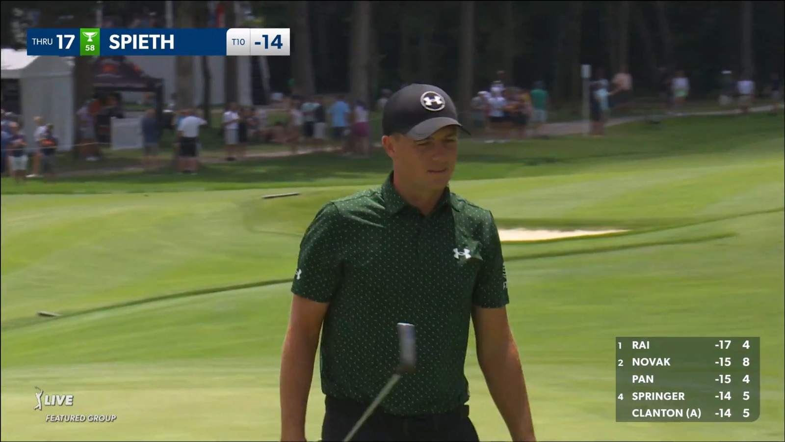 Jordan Spieth makes bounce-back birdie on No. 17 at John Deere