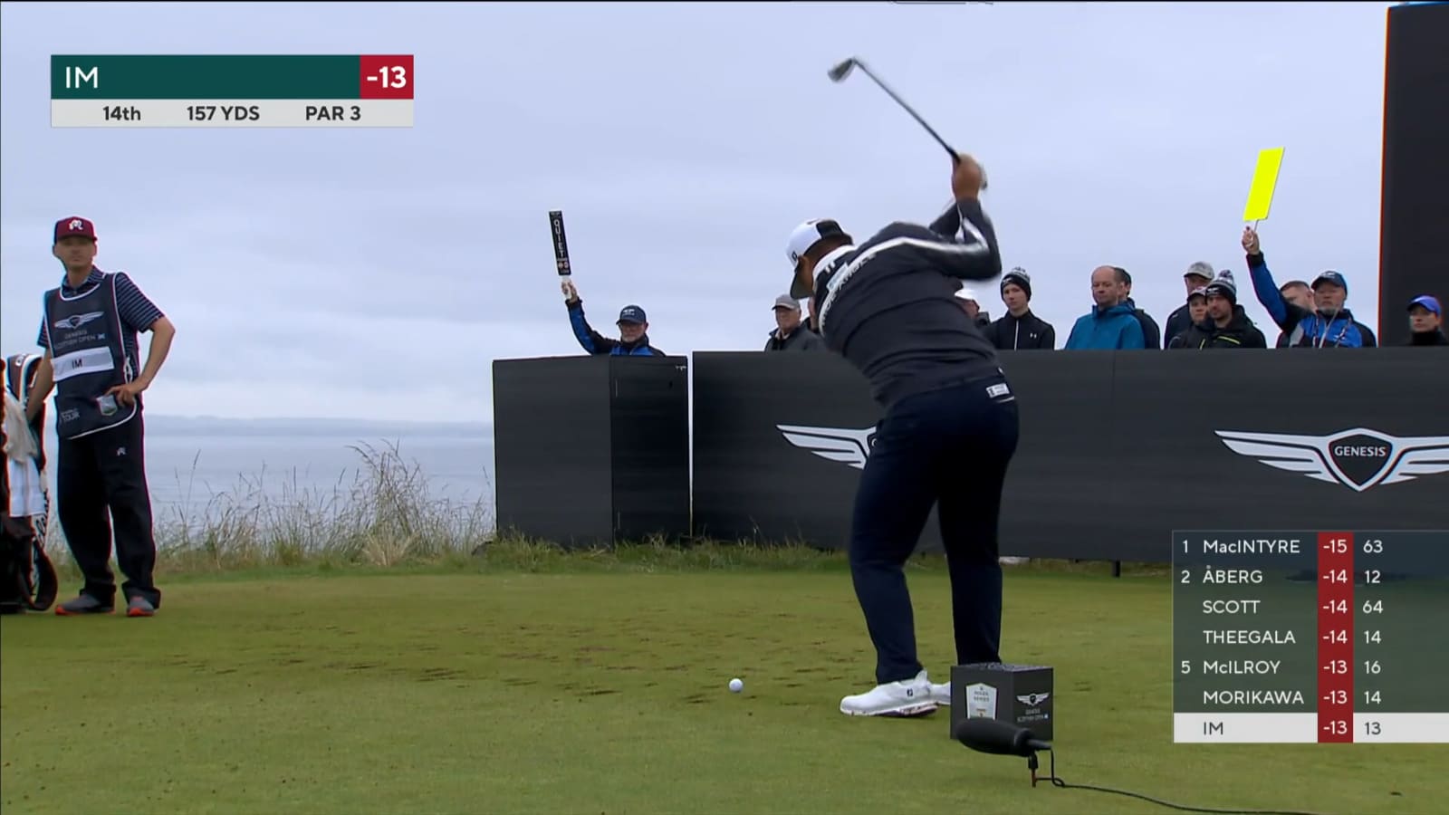 Sungjae Im nearly aces No. 14 at Genesis Scottish Open