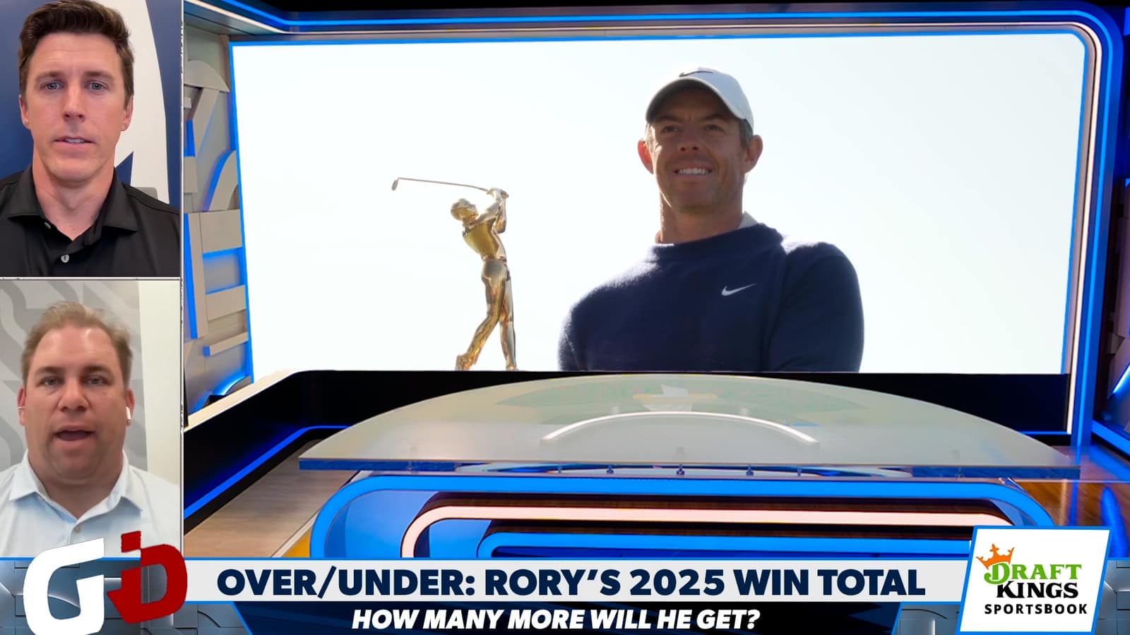 DraftKings Odds: How many more wins will Rory McIlroy have in 2025?