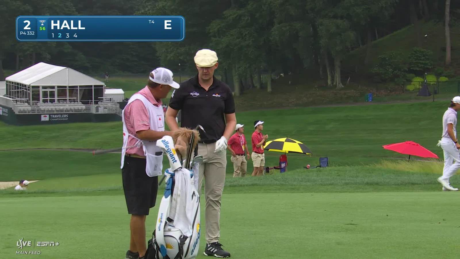 Harry Hall makes birdie on No. 2 at Travelers