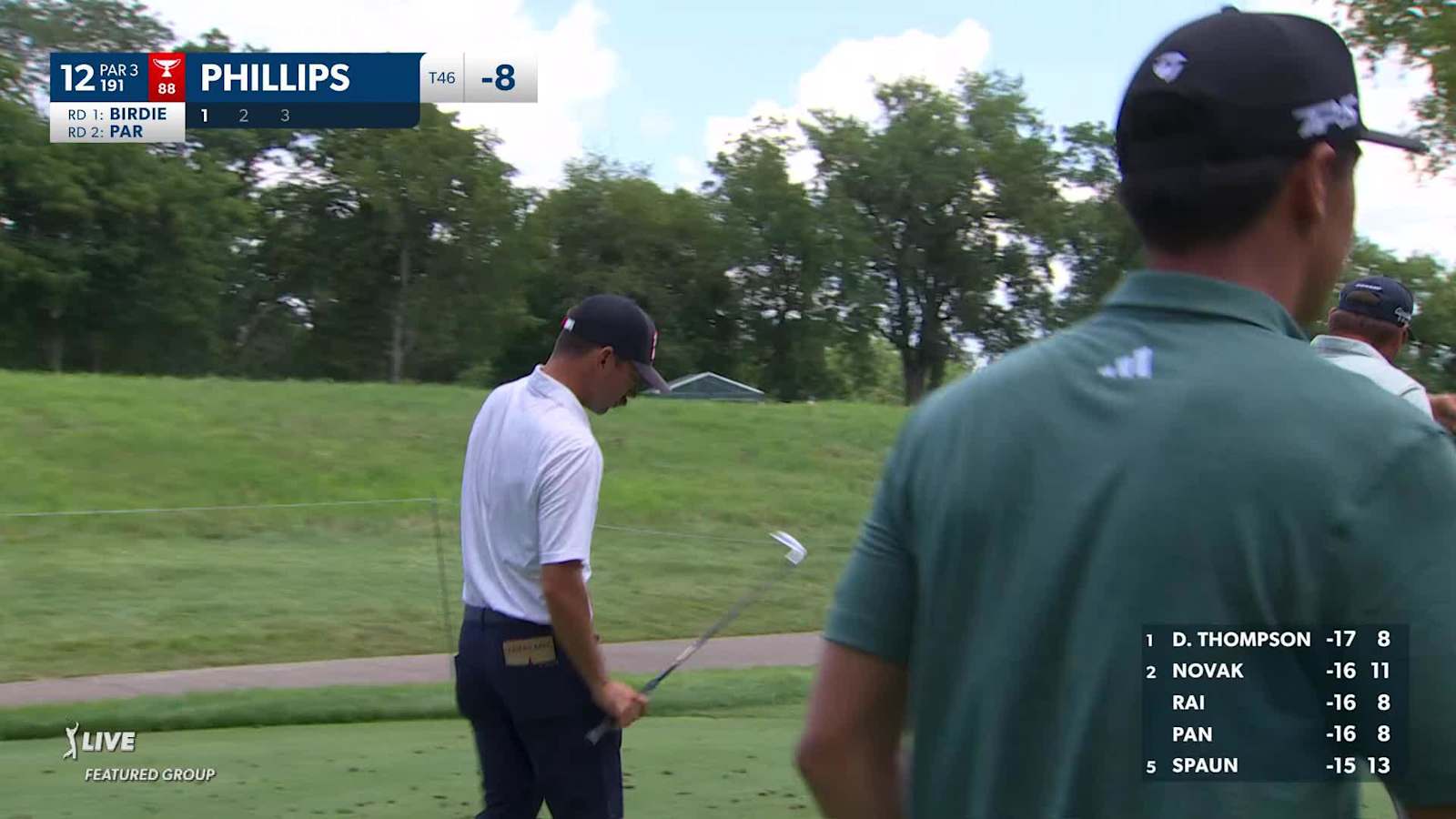 Chandler Phillips makes birdie on No. 12 at John Deere
