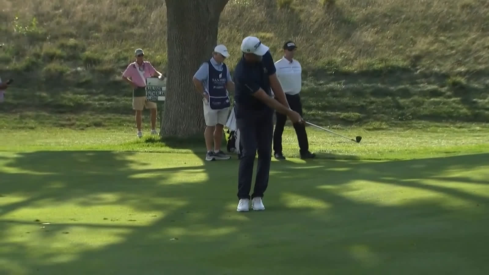 Robert Karlsson gets up-and-down for birdie at Sanford Int