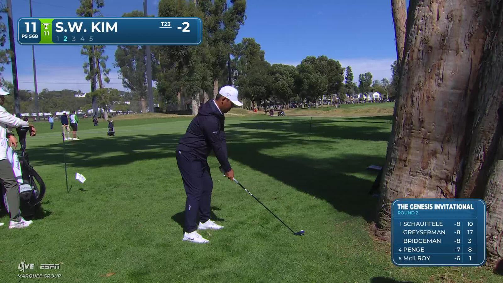 Si Woo Kim taps in from 2 feet for birdie on No. 11 at The Genesis