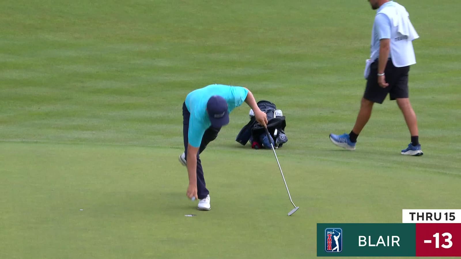 Zac Blair makes birdie on No. 15 at Travelers