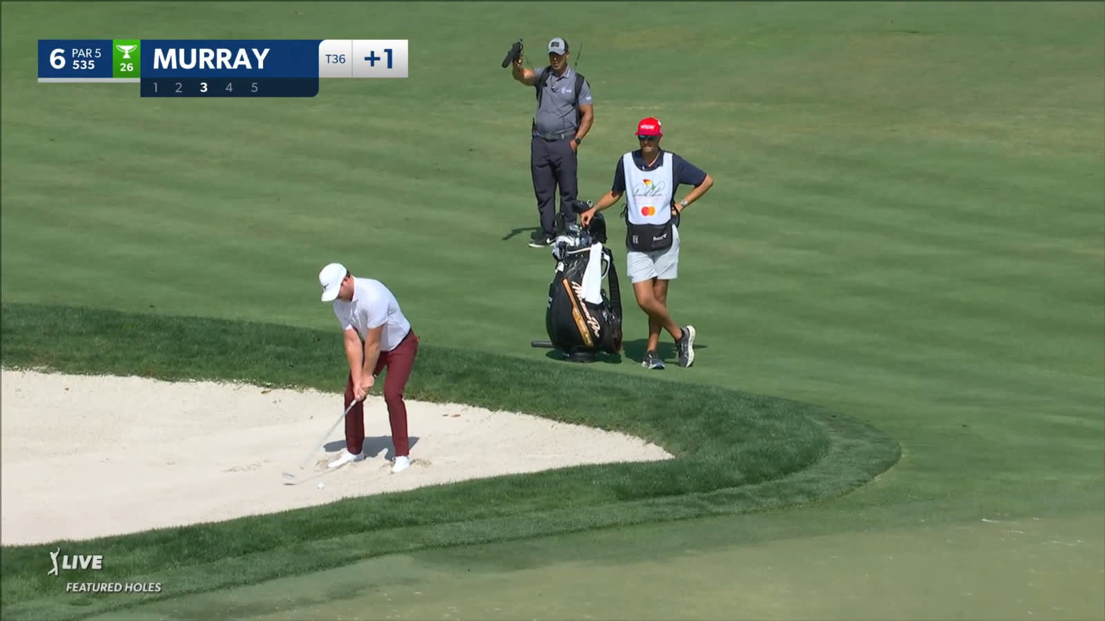 Grayson Murray makes birdie after clever bunker shot at Arnold Palmer