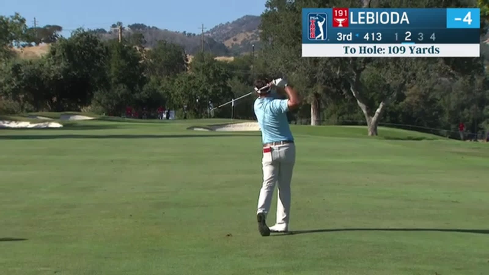 Hank Lebioda uses nice approach to set up birdie at Fortinet Championship