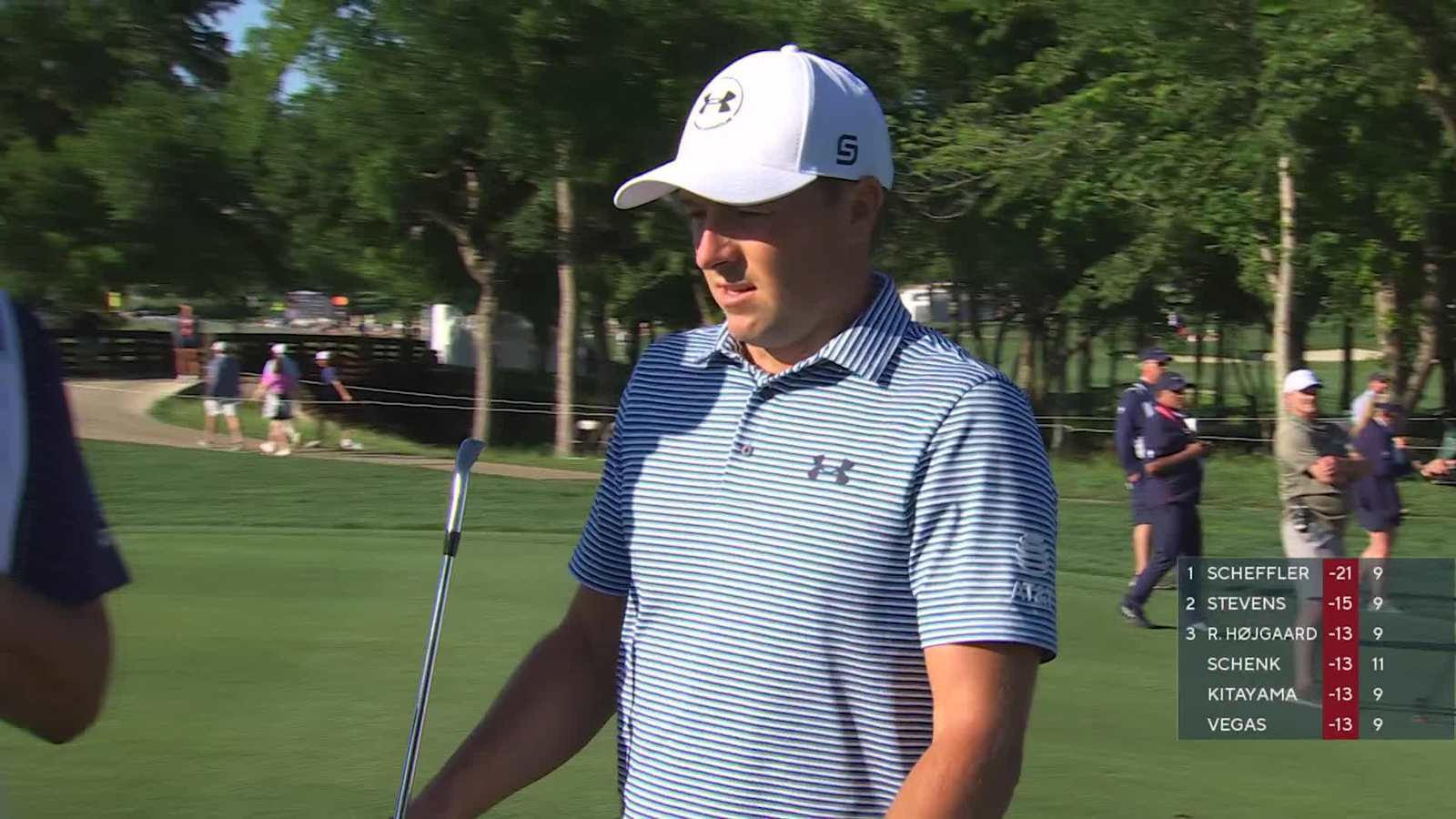 Jordan Spieth sinks a 21-foot eagle putt to end his round at THE CJ CUP
