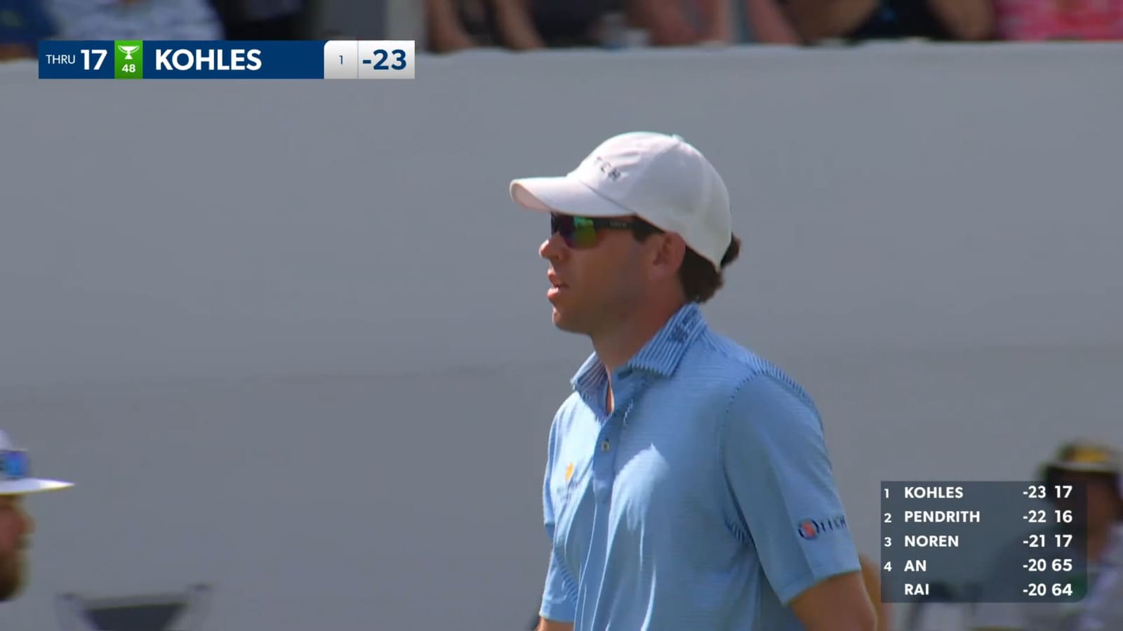 Ben Kohles rolls in clutch 20-footer for birdie at THE CJ CUP