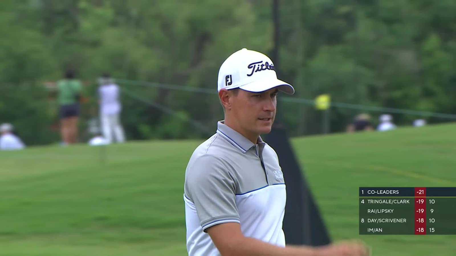 Jason Scrivener's 25-foot birdie putt at Zurich Classic