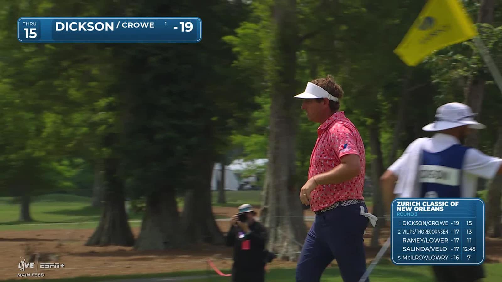 Taylor Dickson makes birdie on No. 15 at Zurich Classic