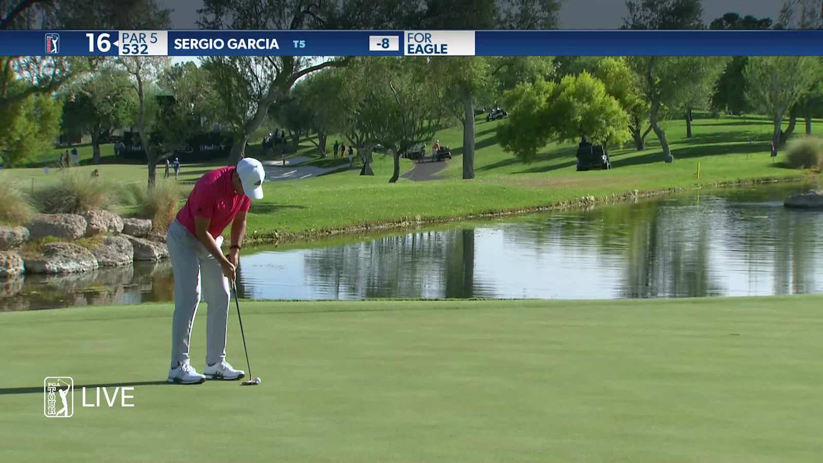 Sergio Garcia reaches in two to set up birdie at Shriners 