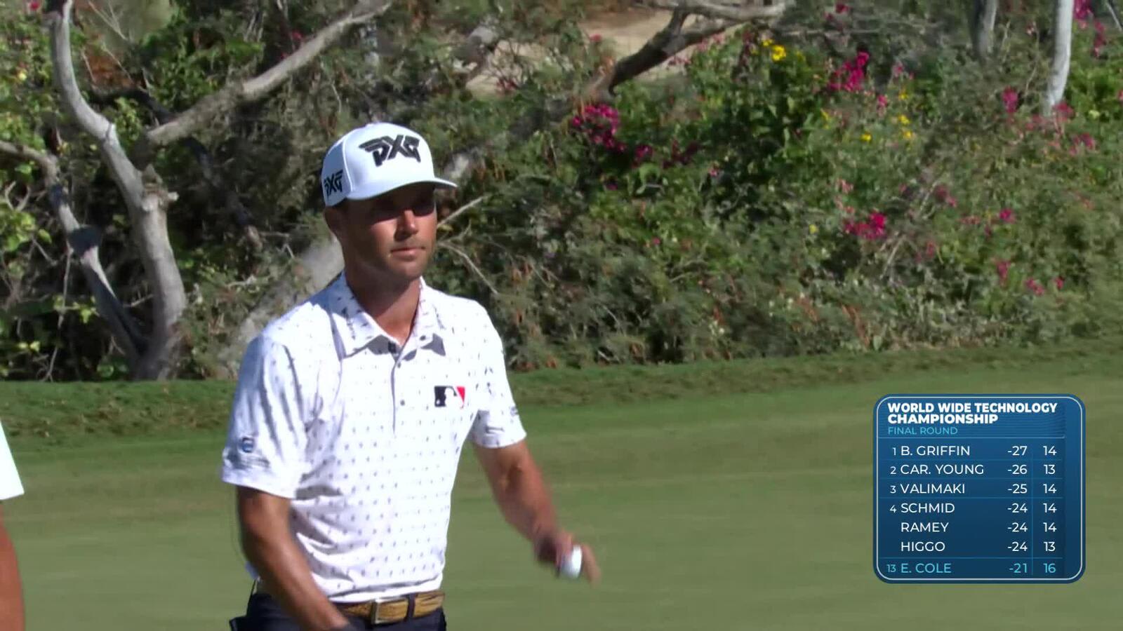 Eric Cole makes birdie on No. 17 at World Wide Technology