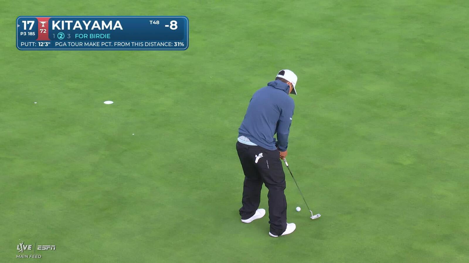 Kurt Kitayama hits 188-yard tee shot to 12 feet, sets up birdie on No. 17 at AT&T Pebble Beach