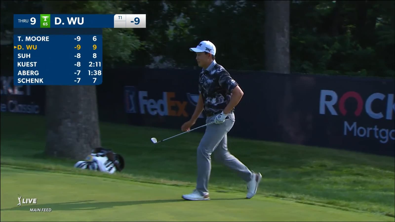 Dylan Wu holes chip from 39-feet for birdie at Rocket Mortgage