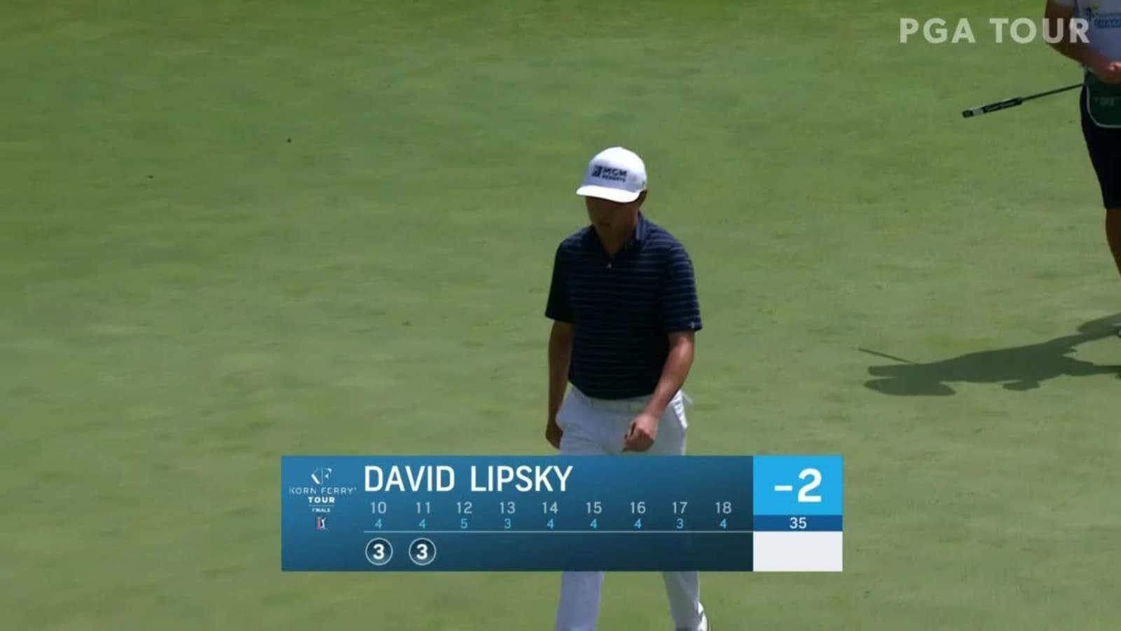 David Lipsky rolls in short birdie putt at Nationwide Children's