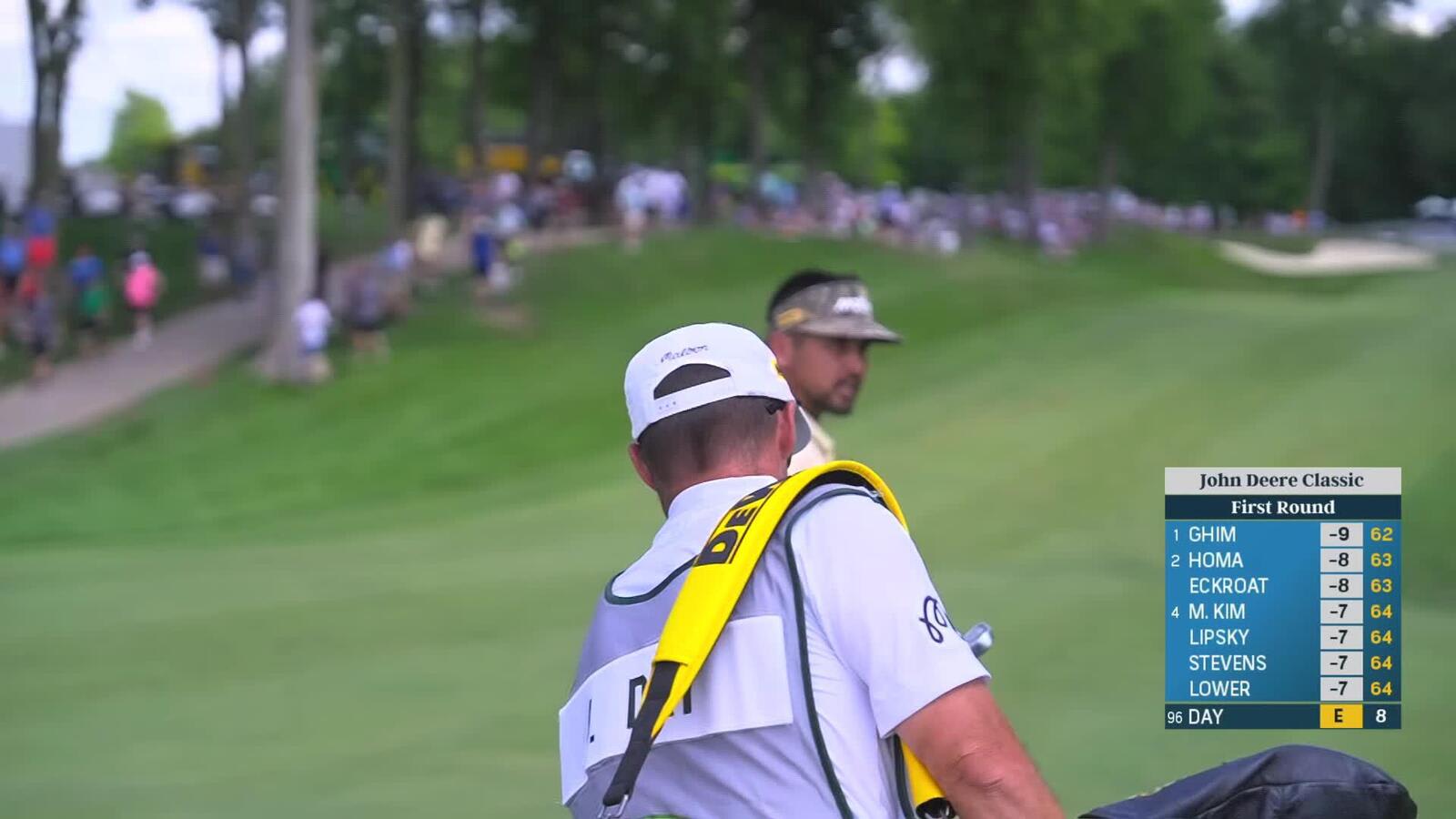 Jason Day makes the turn with another birdie at John Deere