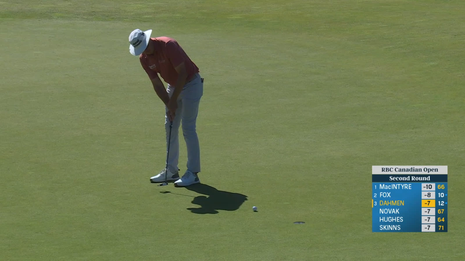 Joel Dahmen makes birdie putt at RBC Canadian