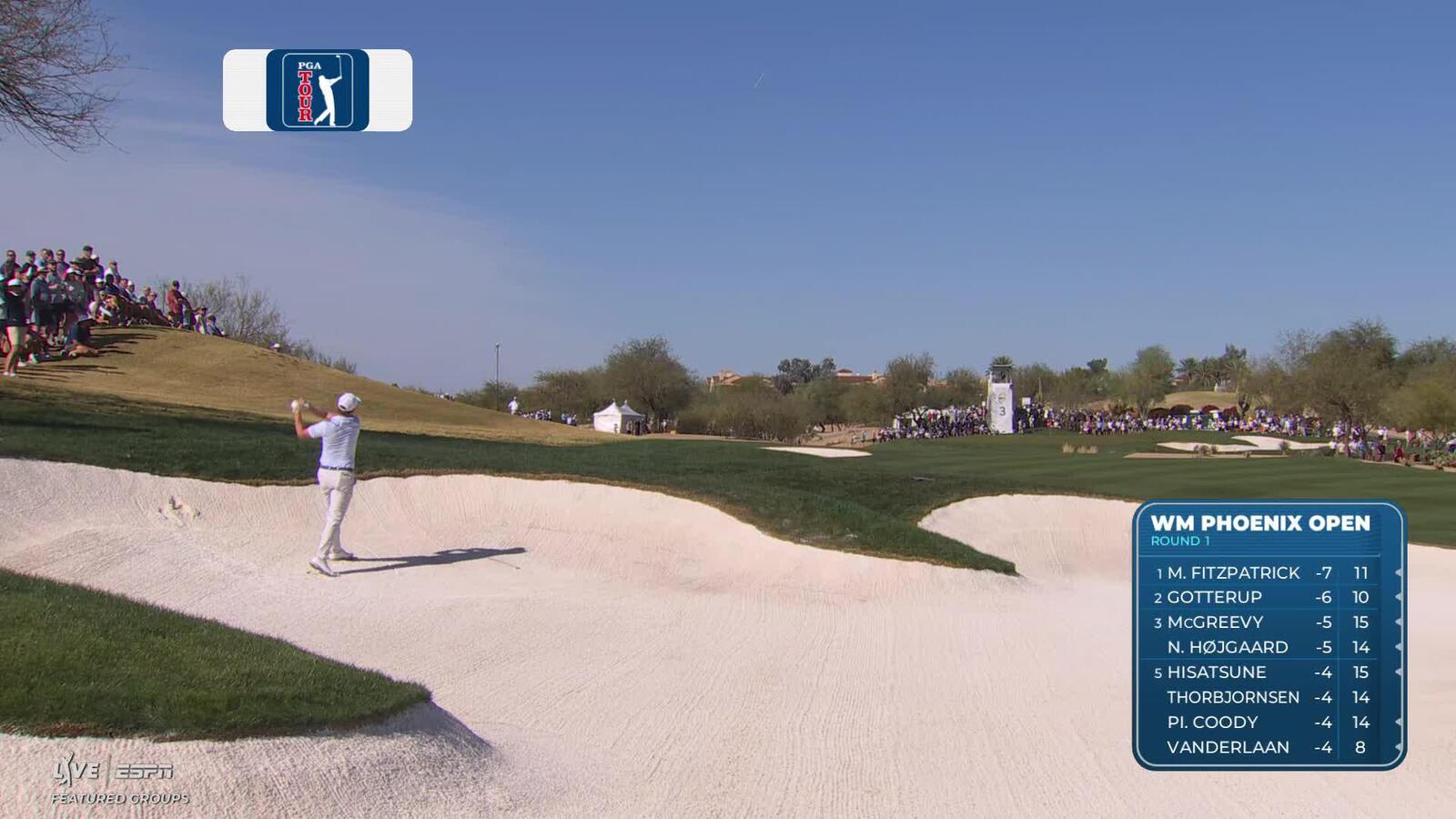 Ben Griffin makes 11-foot birdie putt on No. 3 at WM Phoenix Open