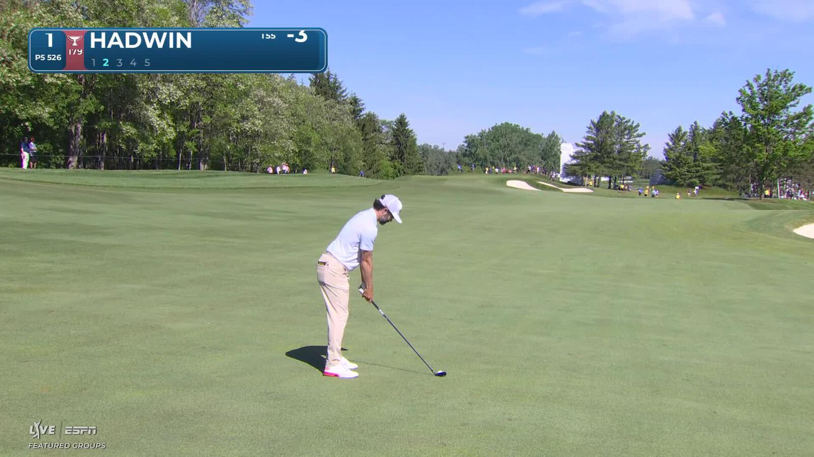 Adam Hadwin reaches par-5 No. 1 in two, makes birdie at RBC Canadian