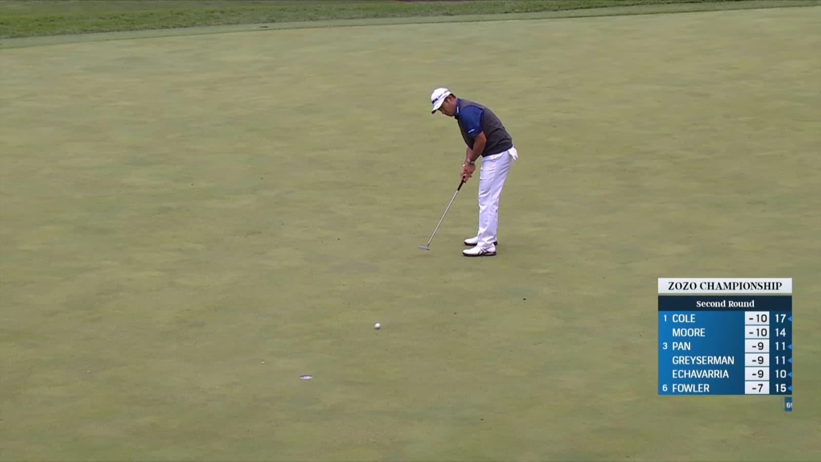 Hideki Matsuyama sends in birdie putt at ZOZO CHAMPIONSHIP