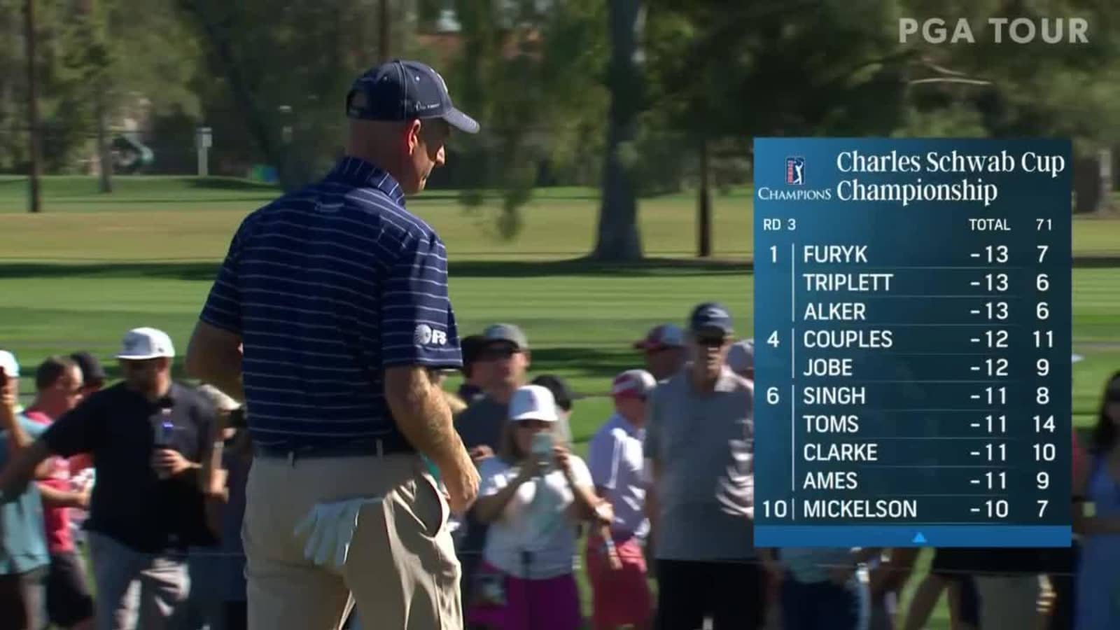 Jim Furyk's 112-yard wedge to 3 feet and birdie at Schwab Cup Championship