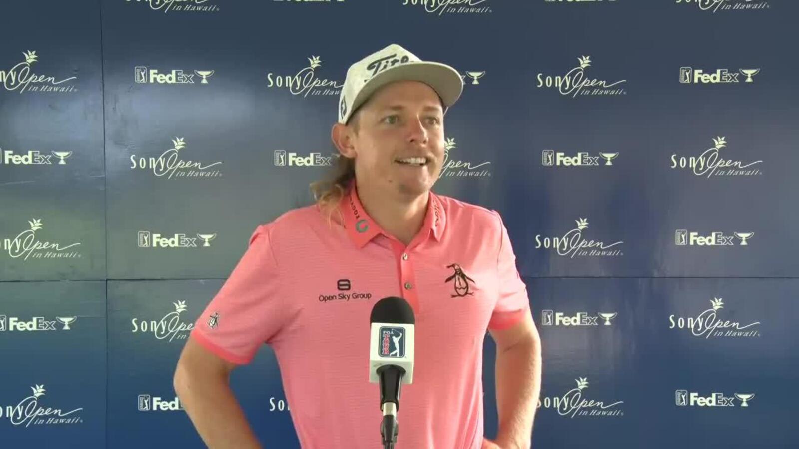 Cameron Smith on using a prototype putter before Sony