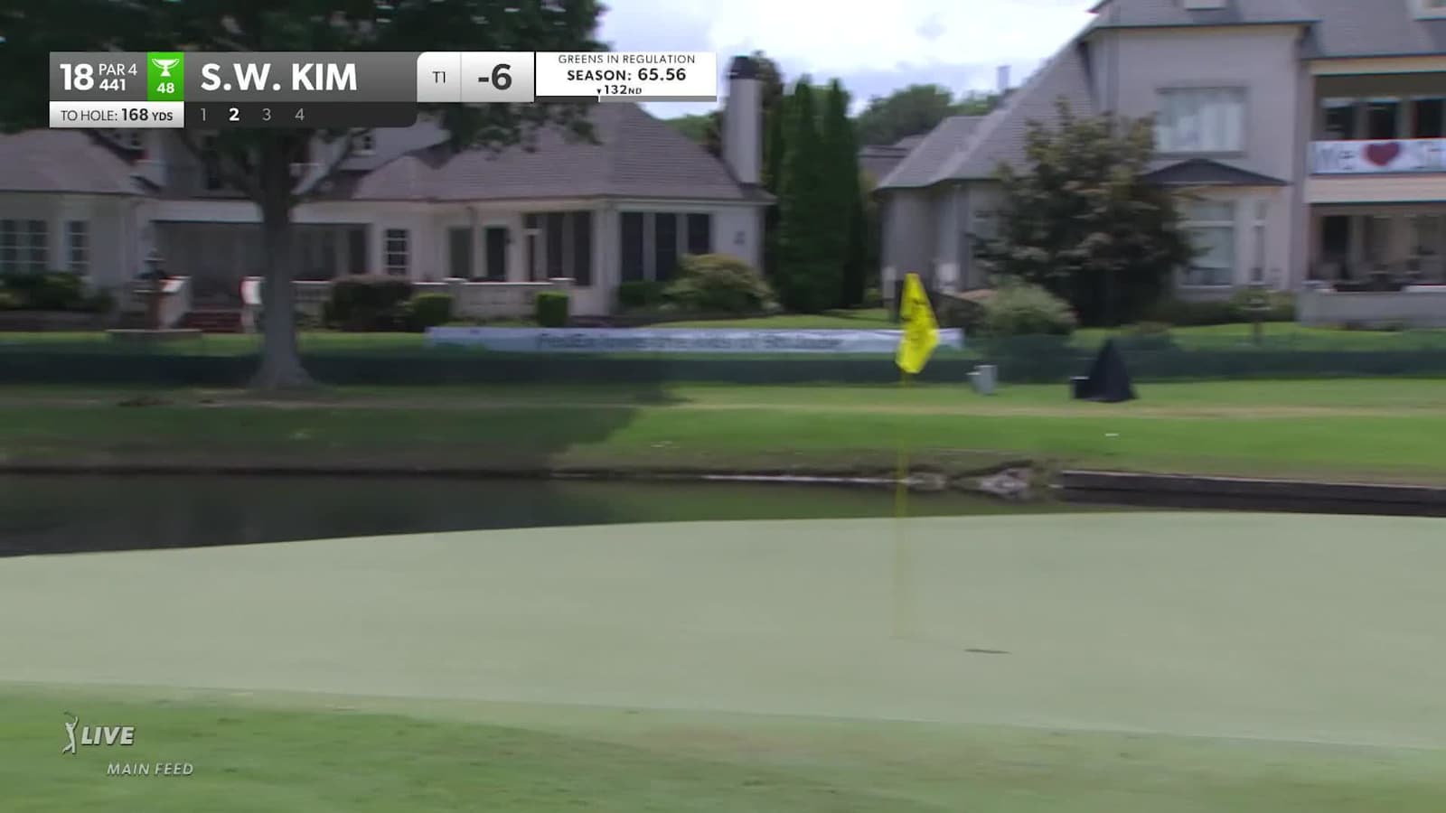 Si Woo Kim's electrifying 168-yard hole out for eagle at FedEx St. Jude Champ