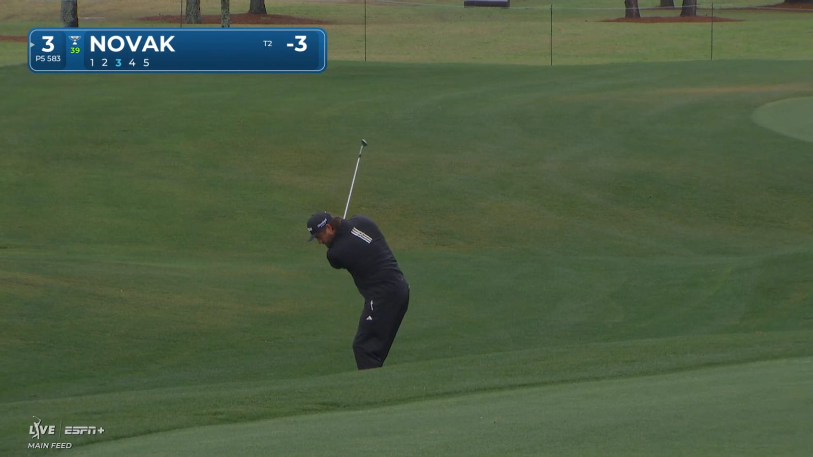 Andrew Novak gets up-and-down for birdie at Houston Open