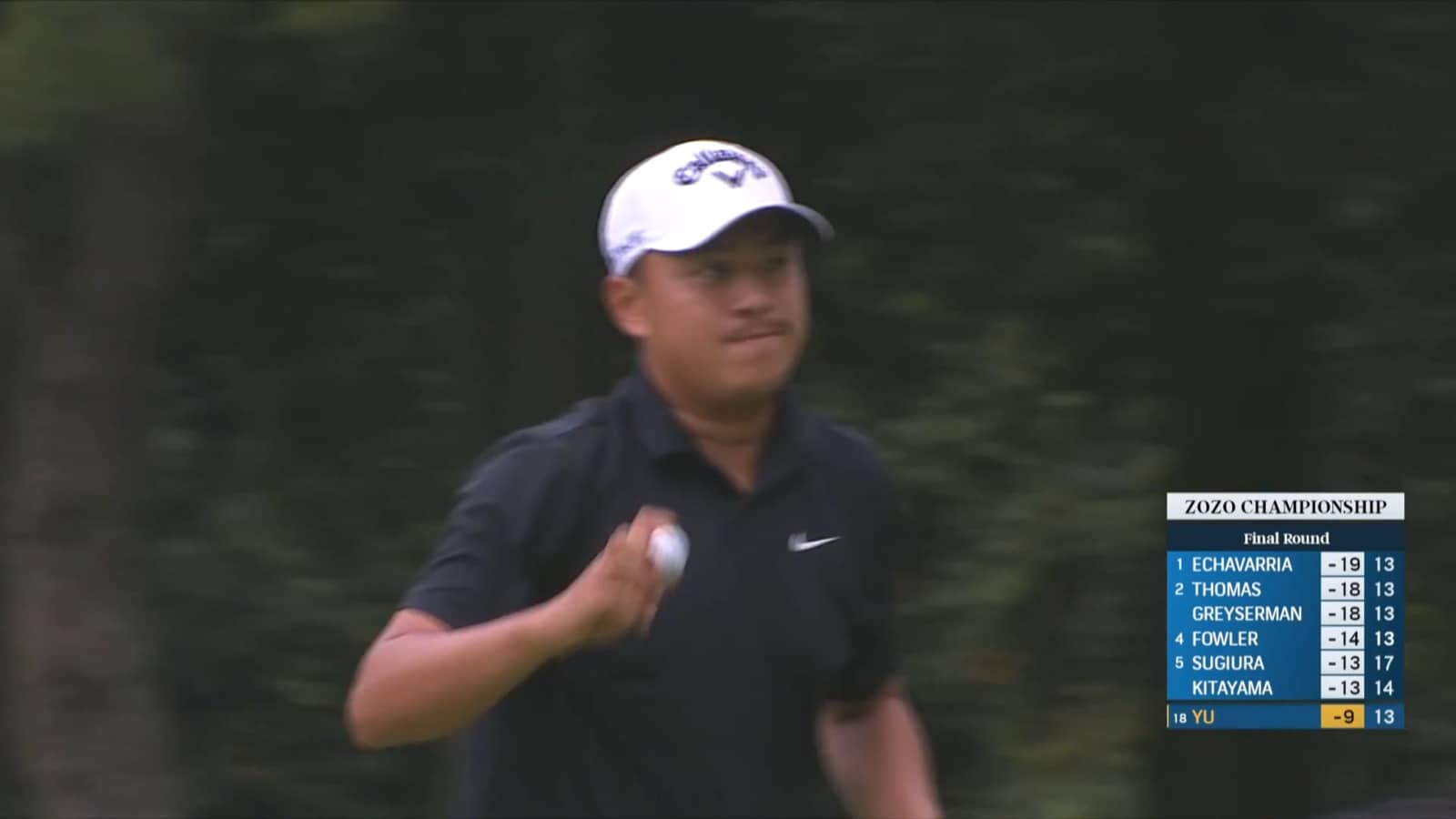 Kevin Yu converts birdie at ZOZO CHAMPIONSHIP