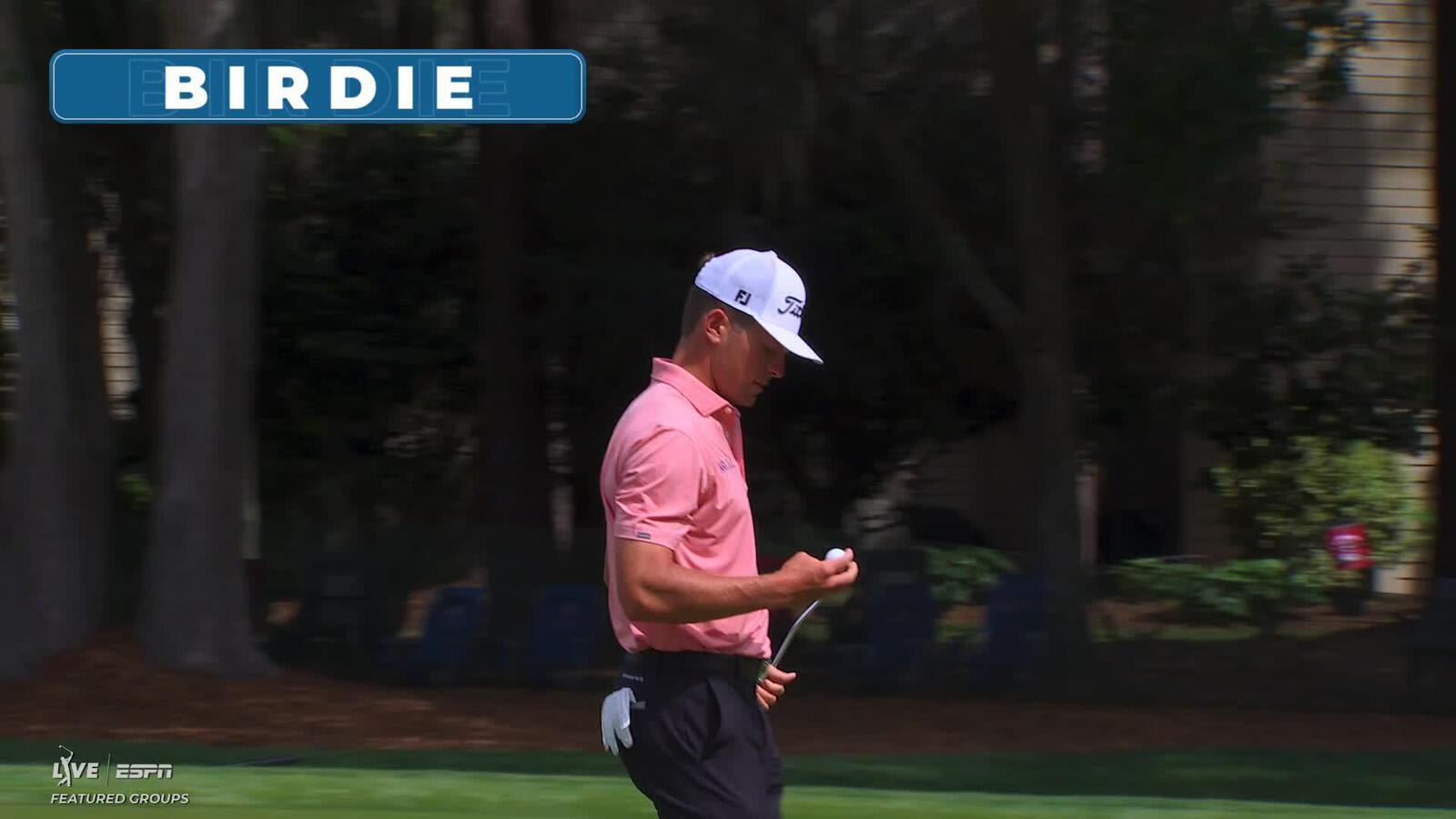 Michael Brennan drains 19-foot putt for birdie at RBC Heritage