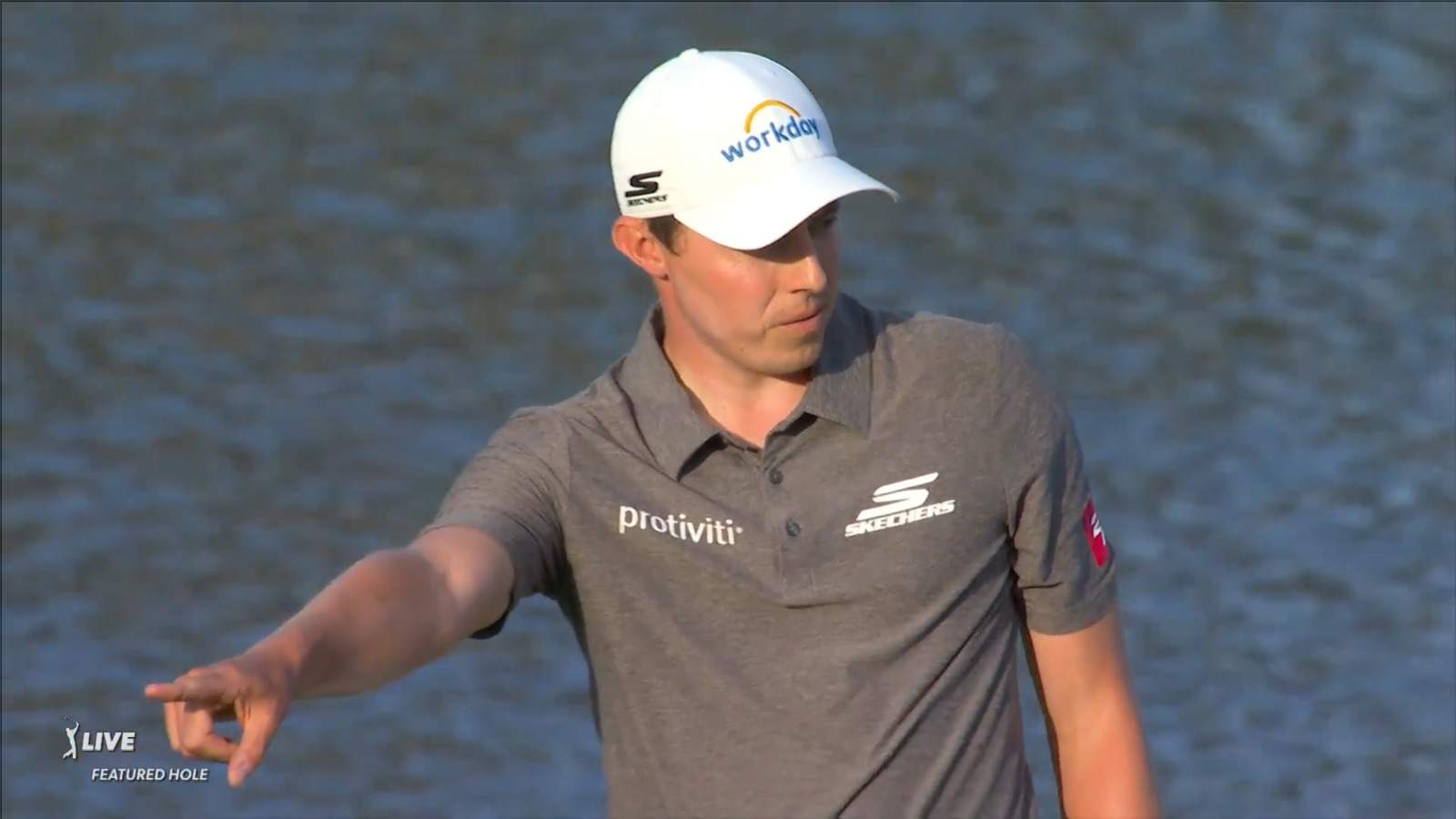 Matt Fitzpatrick sinks a 23-foot birdie putt at THE PLAYERS