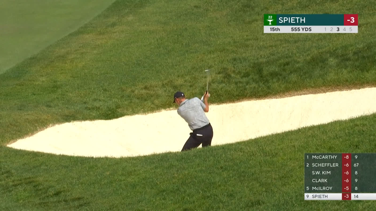 David Lipsky dials in approach to set up birdie at the Memorial