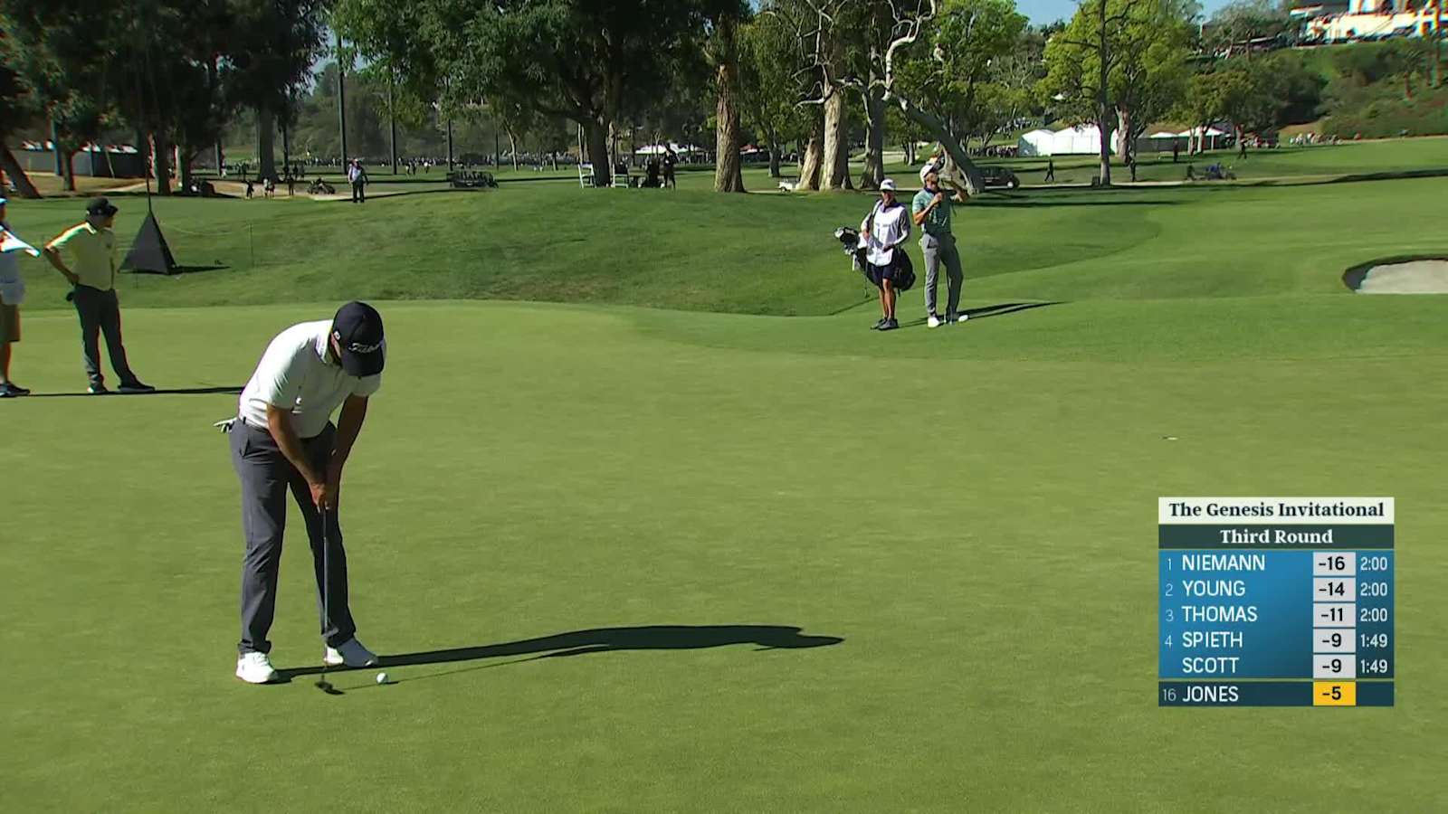 Matt Jones opens with birdie at Genesis