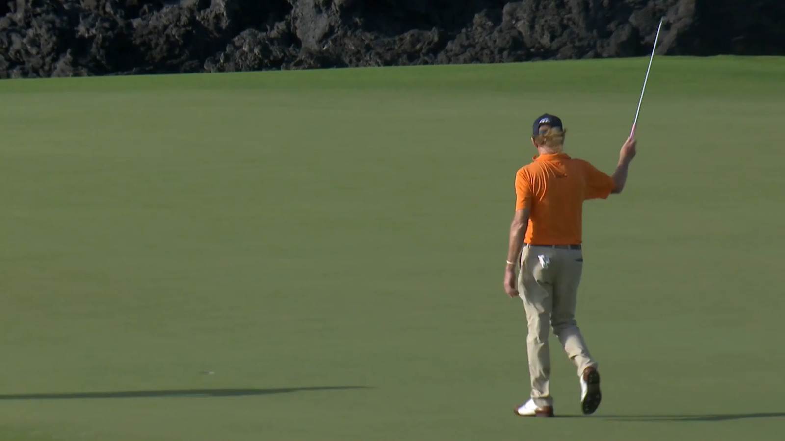 Miguel Angel Jiménez walks-in excellent putt for birdie at Mitsubishi
