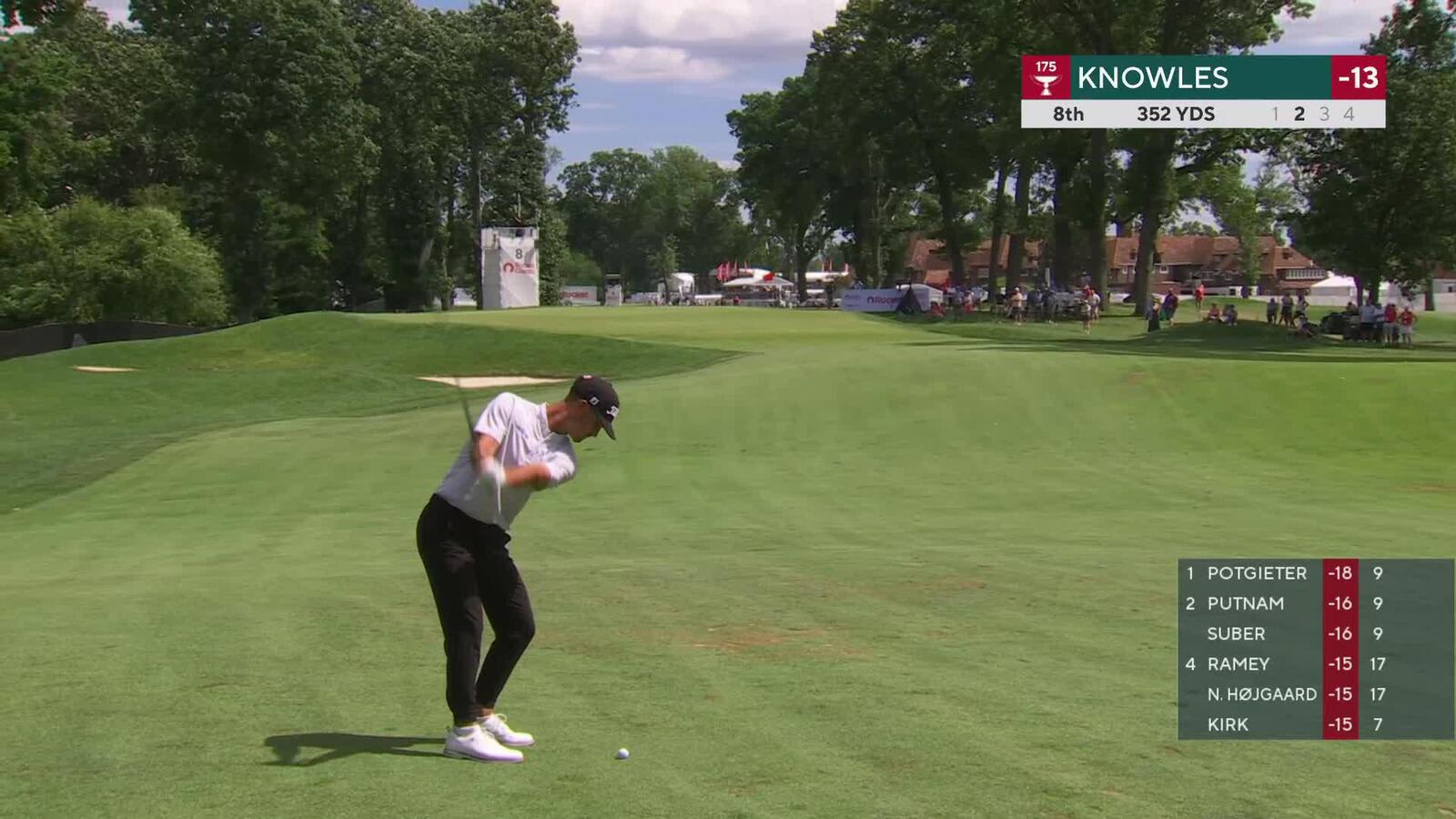 Philip Knowles makes birdie on No. 8 at Rocket Classic