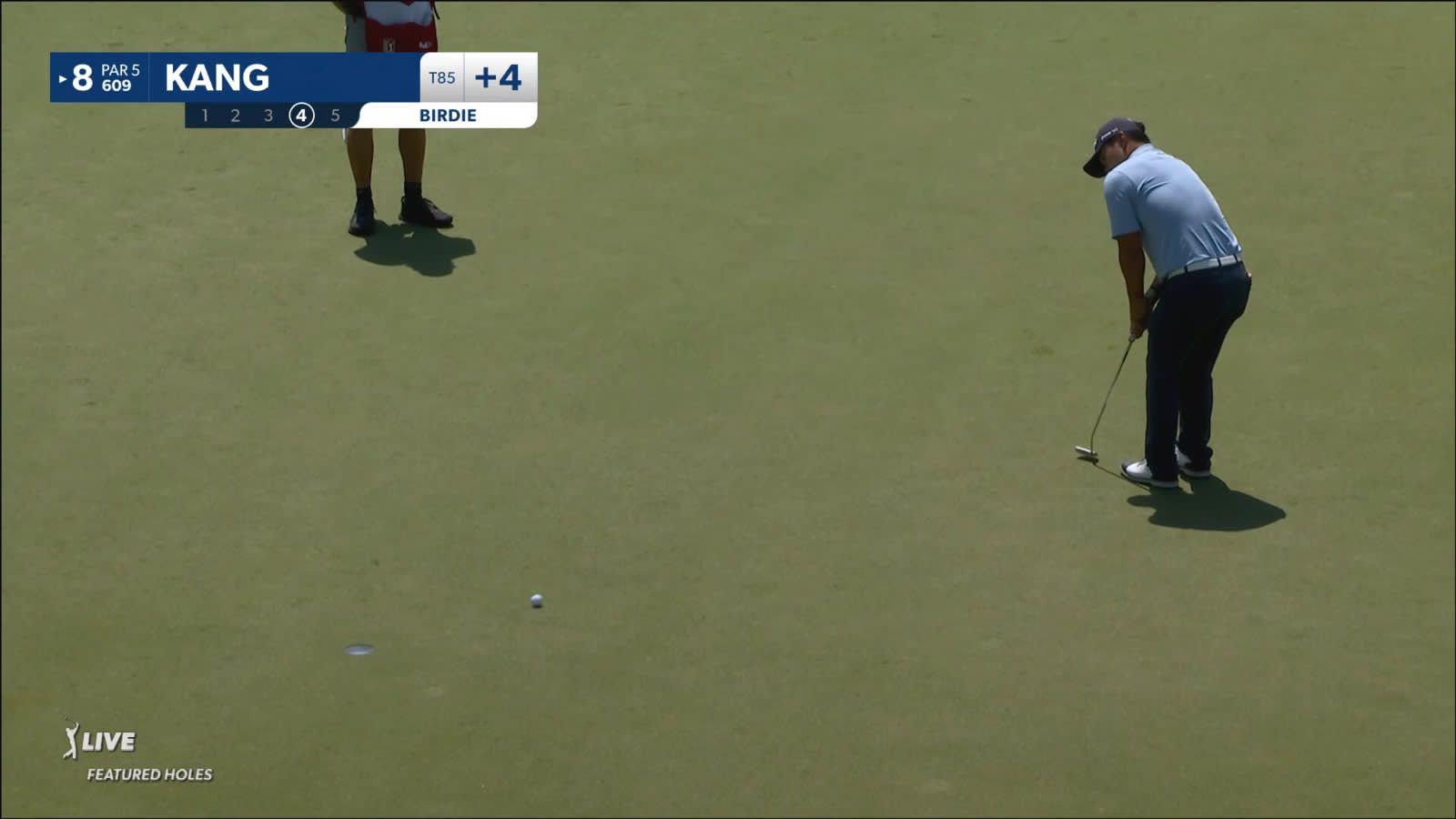Sung Kang drains birdie putt at Houston Open