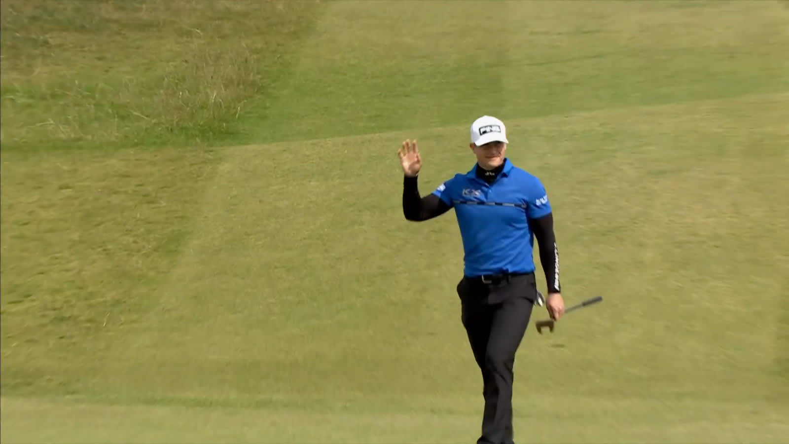 Calum Hill holes putt for birdie at Genesis Scottish Open