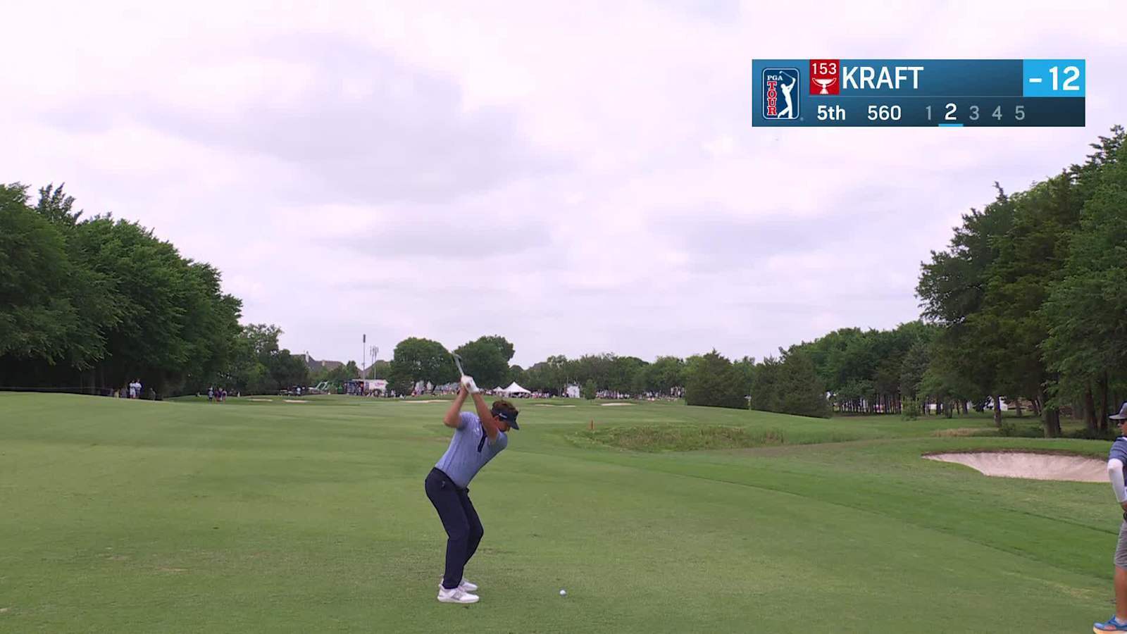 Kelly Kraft navigates No. 5 for birdie at THE CJ CUP